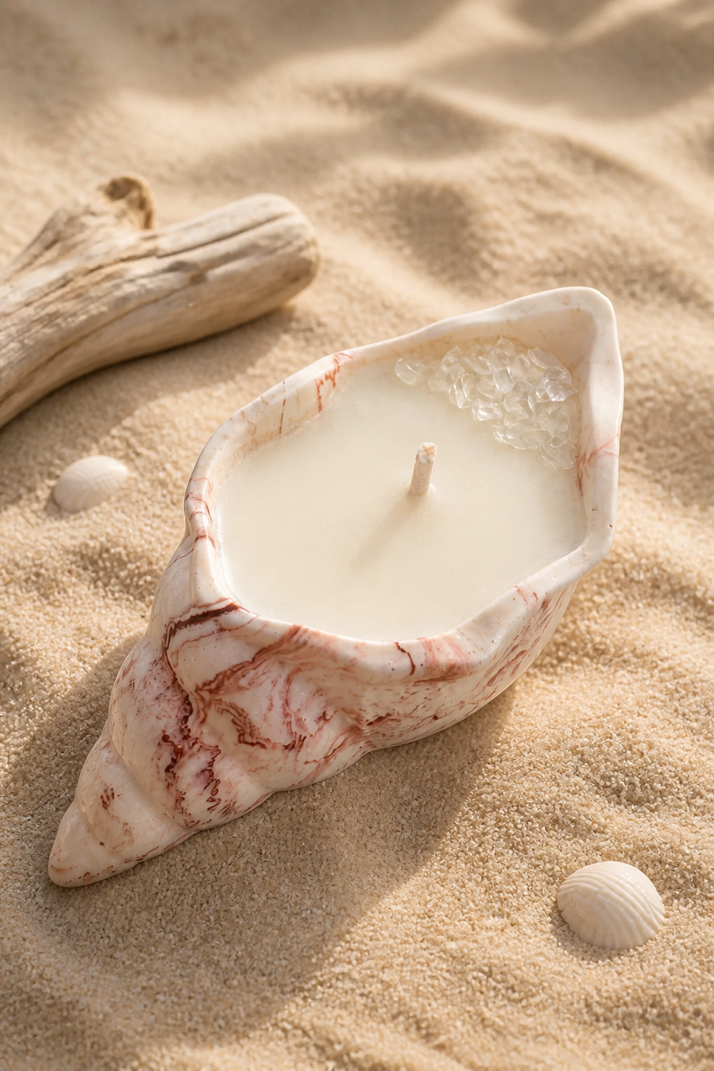 Bougie coquillage - Fleur de tiaré