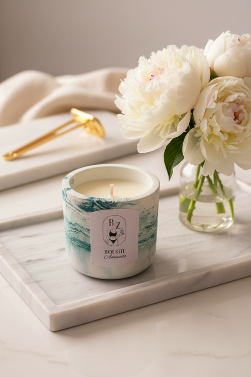 Bougie parfumée amande à la cire de soja 