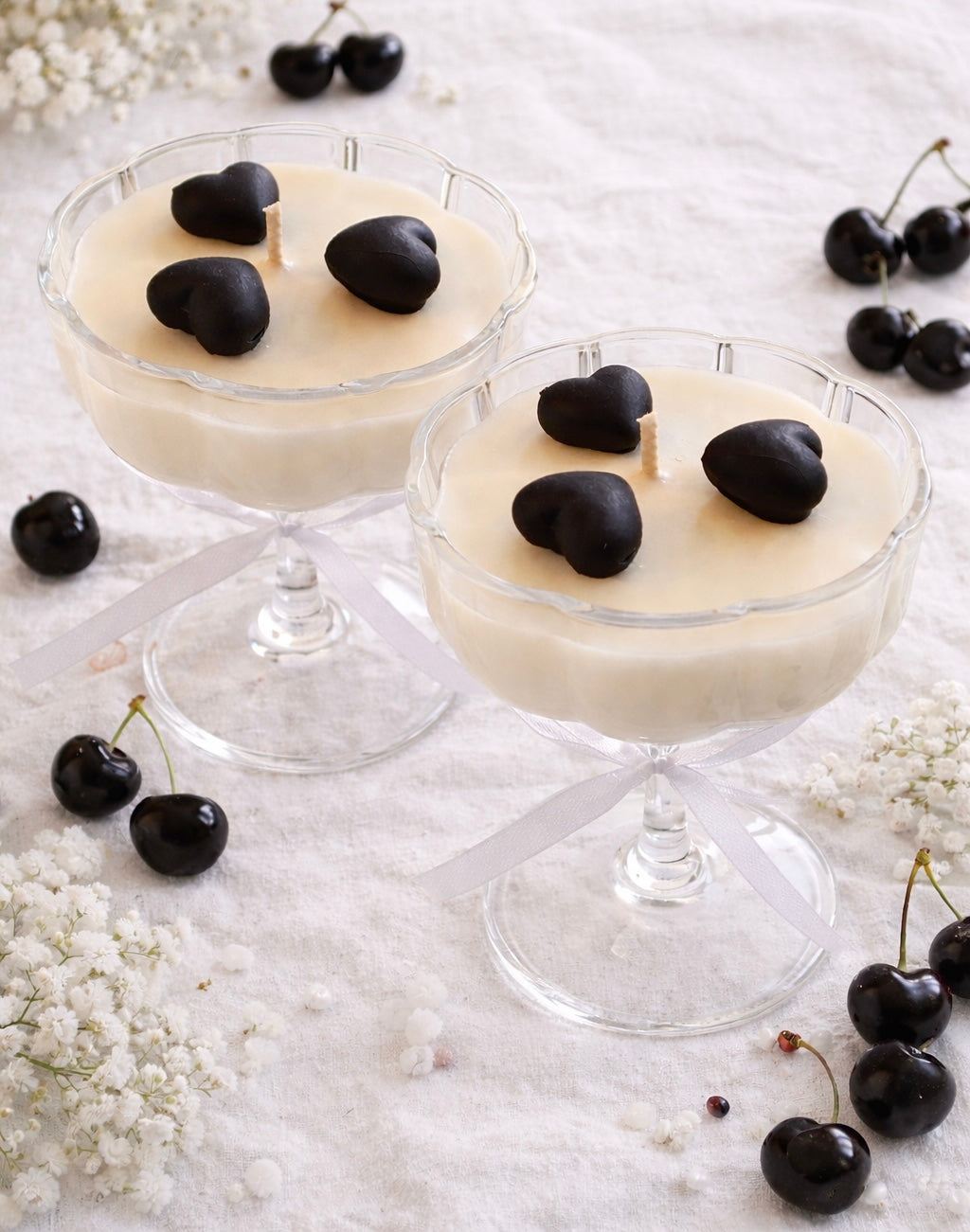 Bougie parfumée cerise noire explosive à la cire de soja 