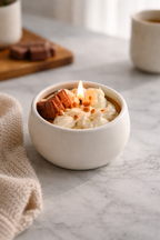 Bougie senteur chocolat noisettes gourmande chantilly 