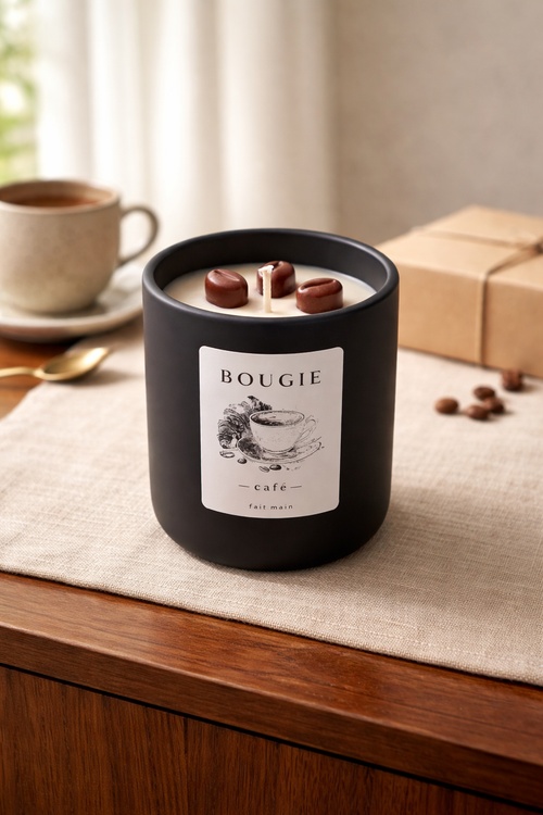 Bougie homme café à la cire de soja 