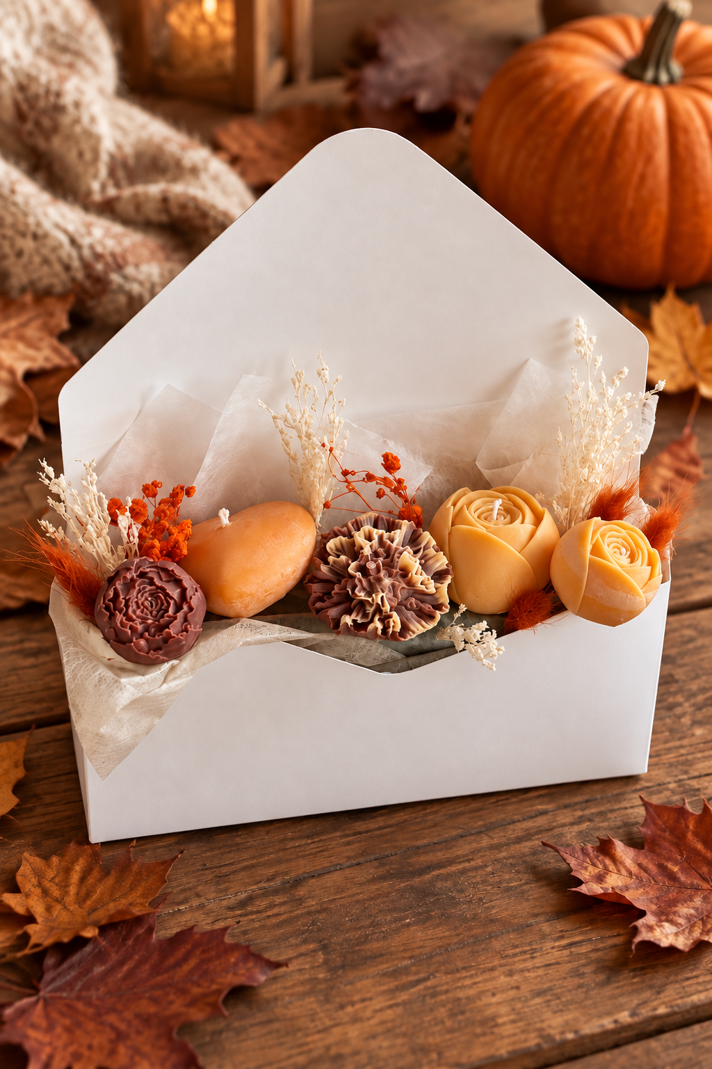Enveloppe de bougies & de fondants - Chai latte