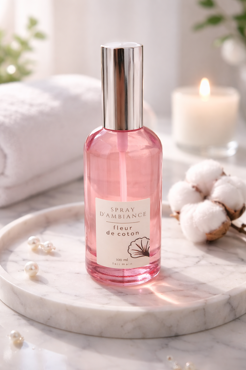 Spray d’ambiance parfumé fleur de coton 